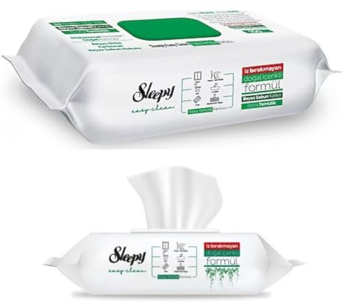 ABC Lot de 2 paquets de lessive en poudre 6 kg + Lingettes de nettoyage Sleepy (vertes) Chiffon de nettoyage de surface Blanc Additif de savon 100 pièces x 2 paquets avec Pufai Grocery