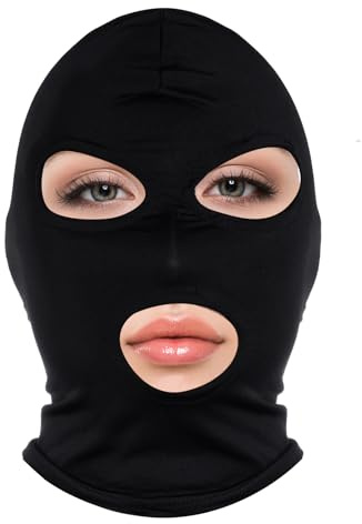 jerbro BDSM Maske Erotische Gesichtsmaske Fetisch Bondage Sklaven Sexspielzeug Maske SM Spiele Abenteuer für Paare Sex Kopfmaske