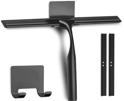 Juspota Acier Inoxydable, Multifonction, Tergivetro per Doccia, 92cm Tergivetro da Bagno