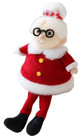 Babbo Natale Giocattolo - Figura Natalizia Morbida | Decorazione Seduta | Display Per Ornamenti Per Le Vacanze | Auto Scaffale Casa Soggiorno Accento Per Ufficio Interno, Vetrina Per Finestre