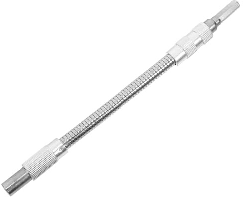 DEARMAMY Flexible Alloy Extension Shaft for Electric Drill Robust Flexible Socket Extension Adapter with Screwdriver Bit Holder Bendable Drill Bit Extender for Tight Spaces