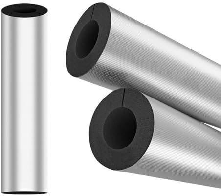 16-159 mm Isolierschlauch Rohrdämmung Schlauch Selbstklebende und Wasserdichte Rohrisolierung Isolierung mit Alufolie zum Schutz vor Frost für Klimaanlagen und Wasserrohre(ID 16mm x T 10mm)