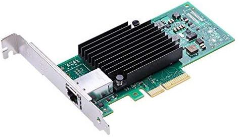 ipolex Carte réseau 10 GB, 1 Port RJ45, Carte réseau 10GbE Comparer à Intel X550-T1, Prise en Charge Windows Server / Windows / Linux / VMware(ne Prend Pas en Charge Mac OS, Mode de contournement)