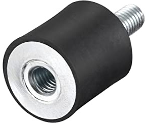 sourcing map M8 Stecker Buchse Gummihalterungen 25 mm x 25mm | Schwingungsisolatoren Stoßdämpfer