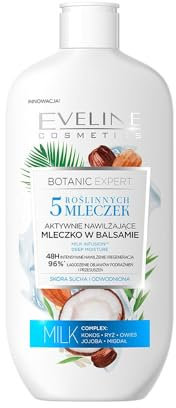 Eveline Cosmetics Botanic Expert Active Moisturizing Body Milk Lotion with Multi-Nourishing Formula for Dry and Dehydrated Skin, 350 ml