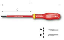 USAG U00910008 Giravite Isolato 1000V per Viti ad Intaglio, Rosso