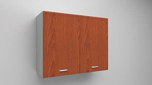 Mueble Colgante Blanco con 2 Puertas Cerezo 72X70X33