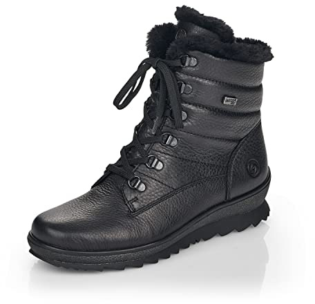 Remonte R8480-01 Damen Winterstiefel Leder schwarz