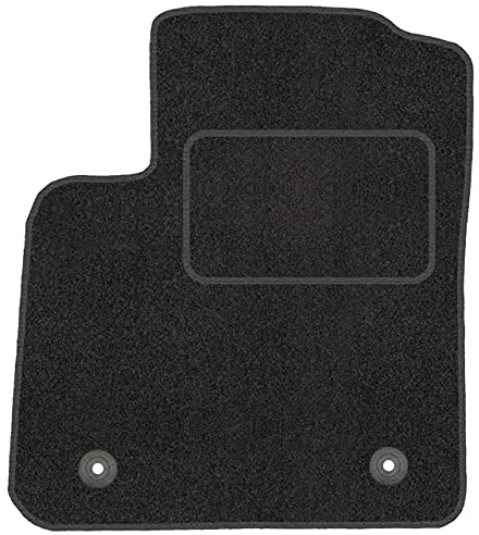 Motohobby Fußmatten passend für FIAT 500 Schwarz 1-teilig | Automatten, maßgeschneidert, rutschfest, Schmutzschutz für jeden Tag, Velours