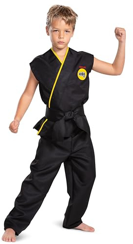 DISGUISE Officiell Cobra Kai-kostym för barn, karate barnkostym, karate-kostym, fin utklädnad outfit för barn kostymer för pojkar M