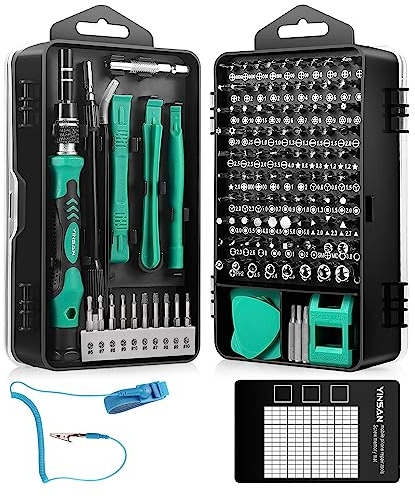 YINSAN Precision Screwdriver Set, Magnetic Micro Electronics Repair Tool Kit for iPhone Laptop iPad PC Phone Computer Watch MacBook Tablet Xbox PlayStation Switch Gamepad Doorbell Drone Camera