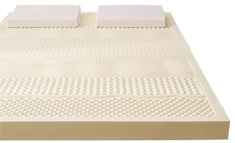NaKeah Warme Latexmatratze, atmungsaktiv und bequem, Nicht leicht zu kollabieren Memory Foam Matratze Topper, natürliche Latexmatratze,7.5cm,100x200cm