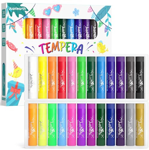 JUPITEARTH Tempera Paint Sticks 24 Colori