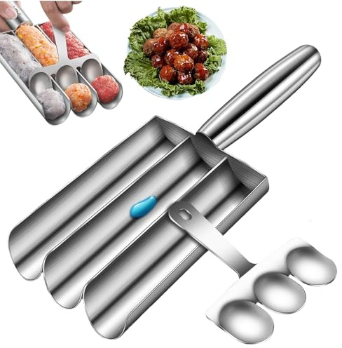 SZSMW Presse à Boulettes de Viande - Moule à Boulettes de Viande - Meatball Maker - Convient pour Faire des Boulettes de Viande, des Boulettes de Poisson, des Boulettes de LéGumes (avec Petite Pelle)