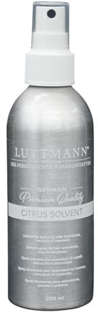 LUTTMANN® Citrus Solvente Remover 200 ml - Detergente per Bonding, Spray per Extension, Parrucche e Capelli - Made in Germany & Dermatologicamente Testato