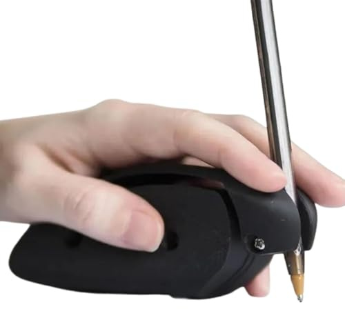 Appareil d'aide à l'écriture et au dessin, pour les personnes à mobilité réduite, améliore la stabilité de l'écriture, poignées de stylo, porte-crayon, outil pour main gauche ou droite, noir