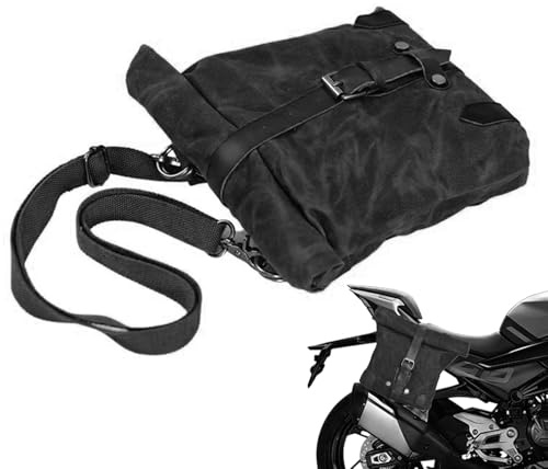 Satteltaschen Motorräder,Motorrad-Lenkertasche - Vintage wasserdichte Motorrad-Werkzeugtasche, gewachste Canvas-Tasche - Motorrad-Satteltaschen für Wartungsausrüstung und Dinge des täglichen Bedarfs
