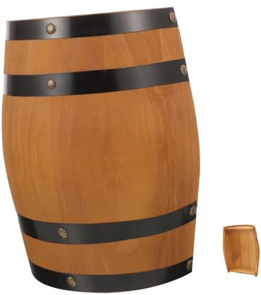 COLLBATH Dekoratives Eichenfass Holzfass Handwerk Vintage Halbes Fass Wanddeko Für Bar Wohnzimmer Tisch