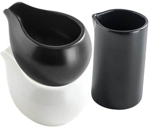 KICHOUSE Ceramic Milk Pitcher Vintage Milk Jugs Porcelain Jugs Multi-use Pitcher for Sauce Syrup Easy Clean Home Bar