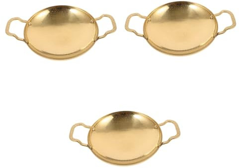 Set di 3 padelle antiaderenti in acciaio inox, perfette per friggere Sukiyaki, cuocere paella e soffriggere
