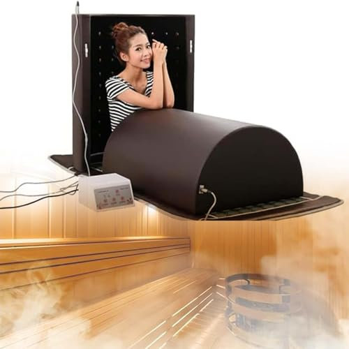 Pro Far Infrared Sauna Dome, 5 Minute Preheat, Single Infrared Person Sauna, Dry Sauna, Home Sauna, 360 Degree Complete Coverage Single Infrared Person Sauna,Brown