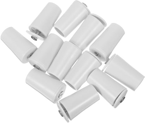 SHINEOFI 12pcs Roller Shutter Limiters with Nut Core and Cap Plastic Buffer Stoppers for Window Blinds Easy Installation and Secure Fit Compatible with Residential and Commercial Roller