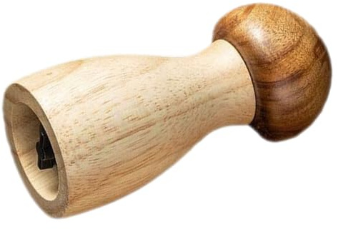 Garneck Wooden Manual Pepper Mill Mushroom Shape Refillable Pepper Crusher Kitchen Supplies Creative Acacia Wood Grinder for Cooking and Seasoning