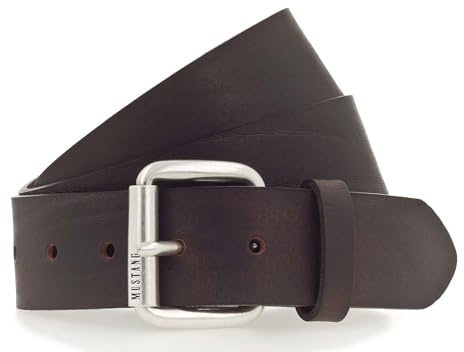 MUSTANG Leder Gürtel 40mm Leather Belt W100 Dark Brown dunkelbraun