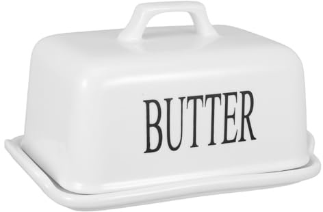 Hoement Burriera in con Ermetico Contenitore per e Formaggio Vassoio Vintage per Cucina Capacità e Resistente