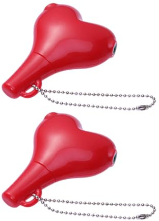 jojofuny Adaptateur Audio 3,5mm Répartiteur Casque Léger et Portable Cœur en Plastique Rouge 2 Pièces pour Écouteurs et Haut-parleurs Stéréo