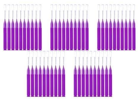 Interdentalborstar och tandtrådspinnar, Interdentalborste T-tröja kissar for tänder Tandtråd Tandpetare Hängselskenor Multicolor 8-40 st(Purple 40pcs)