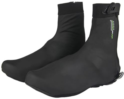 KAHDGSS Elasticità Copriscarpe per biciclette Pile invernale Protezioni per blocco bici calde per lunghe distanze Copriscarpe in pile PU per ciclismo