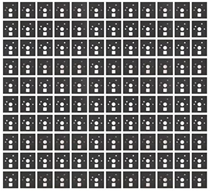 Bumdenuu 120 StüCke Mechanischer Tastatur Schalter Aufkleber GeräUsch DäMpfer Schaumstoff Schall DäMmungs Folie für Schalter Stabilisator, A