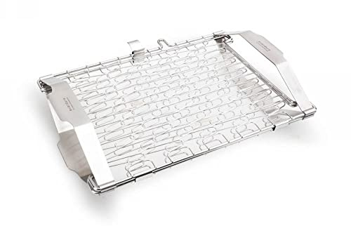 everdure by heston blumenthal Universal-Grillgitter Quantum Steel aus Edelstahl I Grillrost für Fisch, Gemüse, uvm. I hochwertiges Grillzubehör universell verwendbar