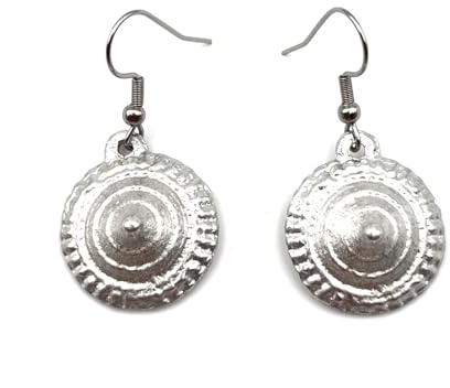 NOWAR FACTORY Orecchini Donna NonLa Etnici Nichel Free Fatti a Mano in Laos per Donna con Monachelle Acciaio Inox