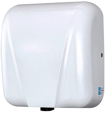 JDSHFEN Asciugamani Elettrico ad Aria Calda Elettrico a Parete con sensore Automatico Asciugatura Rapida in 10 Secondi Riscaldamento a Temperatura costante e,Bianco
