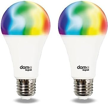 Beghelli - Lampadina LED Smart Dom-e E27 14W RGB-CCT WiFi, Compatibile con Alexa, App Domotica, Regolazione Colori e Intensità, Controllo Vocale, Facile Installazione - Bianco, 1 Unità