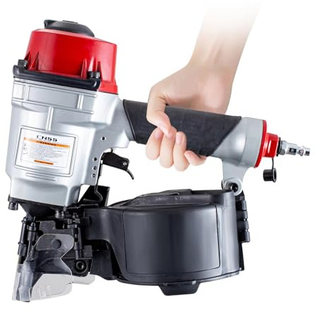 Pneumatic Coil Nail Gun for Siding, Woodworking, and Furniture, Efficient Fastening Tool for Professional Construction and DIY Projects