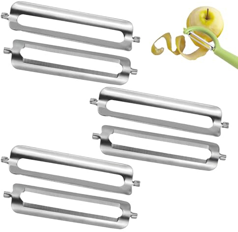 Für Tupperware SparschäLer SchäLer Ersatzklinge GemüSeschäLer Tupperware Klingen Für SparschäLer Tupper KartoffelschäLer Klinge Tupper SchäLfix Vegetable Peeler Edelstahl Vegetable Peeler (6)