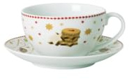 Hutschenreuther Christmas Love Jumbotasse 2-tlg.bestehend aus Jumbo-Obertasse 0,430 l und Jumbo-Untertasse Ø 17,5 cm, Rot/Ausflug, Einfarbig (Getaway Solids)
