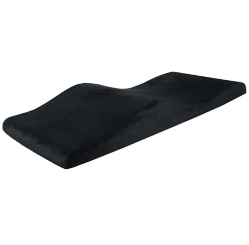 EBZFASO Coprimaterasso per lettino estetico, Coprimaterasso massaggiante in memory foam Wave(70cm Width Black)