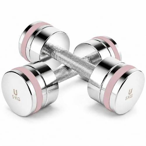 unycos - Mancuernas Ajustables 2,5-25 kg de Acero (Titan Transformer) | Con Recubrimiento Cromado, Tratamiento Anticorrosión, Mango Antideslizante y E-Book, para Entrenamiento de Fuerza en Casa