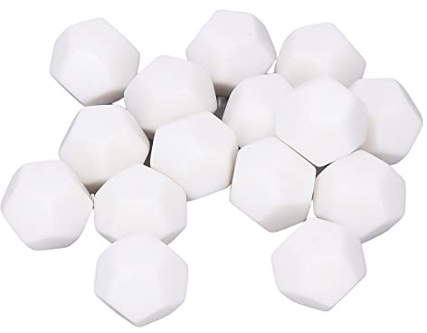 HUSHUI 30 Dadi a 12 Facce, Plastica da Scrivere su Cubi di Dadi Poliedrici Kit di Dadi Poliedrici con Graffiti di Pittura Fai da Te, per Giochi da Tavolo Numeri Insegnamento
