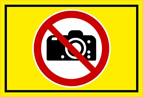Melis-Folienwerkstatt Schild - Fotografieren verboten - 30x20cm - 3mm Hartschaum – S00355-032-C 20 VAR