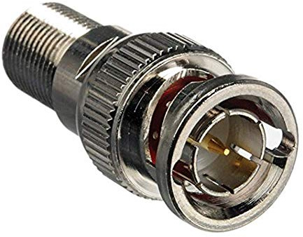 SSL 20-Pack BNC Male Plug to F Female Jack Socket Adapter Coax Cable Aerial Connector Coupler Adapter for CCTV Video Camera