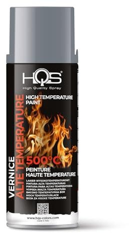 HQS High Quality Spray Sprühfarbe 400 ml deckende für Hitzefesterlack, Anthrazit