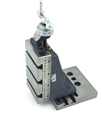 * Assorts' Design brevetto Mini verticale fresatura diapositiva con piastra di base - Montaggio diretto su 7 x 14 mini tornio (fissi tipo senza morsetti)