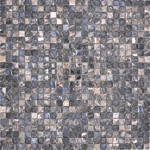 Jasba Agrob Buchtal Fresh Marble & More Mosaik Keramik Steinzeug illusion dark glänzend Mamoroptik Küche Bad Dusche MOSJBMM28 1 Matte