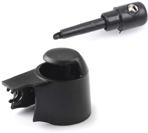 ROBUST Heckschei̇benwi̇scher Abdeckung & Wischerdüse für Seat Altea Exeo Ibiza Skoda Fabia Roomster Volkswagen Caddy Golf Passat Transporter T5 6Q6955435D 3B9955985A 3B9955985 6Q6955435B