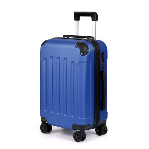 TANTOMI Handgepäck Koffer, 20 Zoll Hartschalenkoffer, Trolley, Leichter ABS-Rollkoffer, Reisekoffer mit 4 Rollen, 3-Stelliges Zahlenschloss (Himmelblau, 41L)